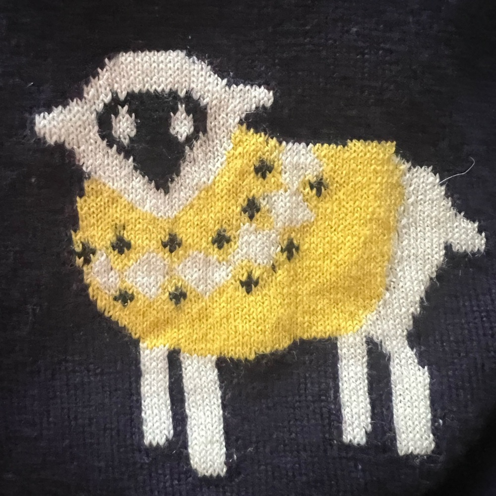 Talbots Sheep in Sweaters Novelty Print Sweater M - Picture 6 of 11